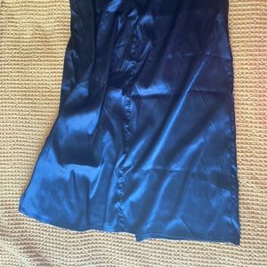 SHEIN black mini skirt with side slit